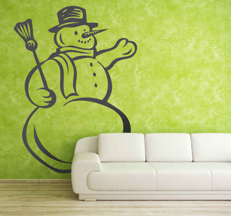 Snowman Sticker - TenStickers