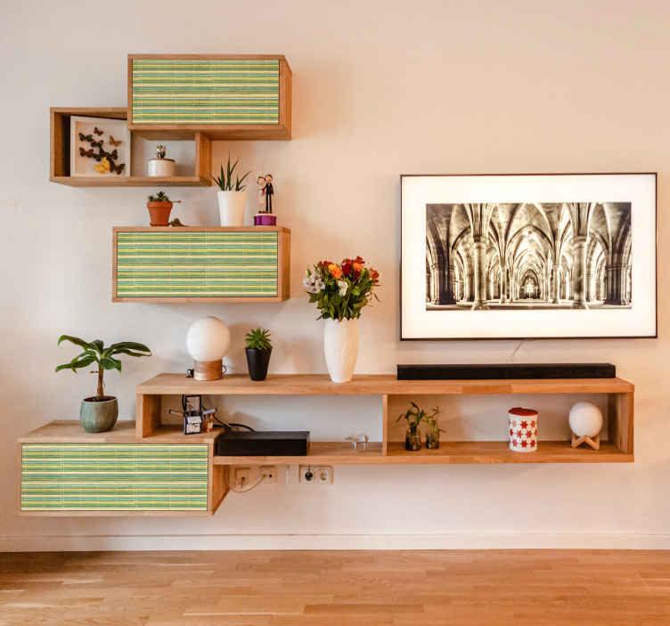 Bamboo  texture furniture sticker - TenStickers