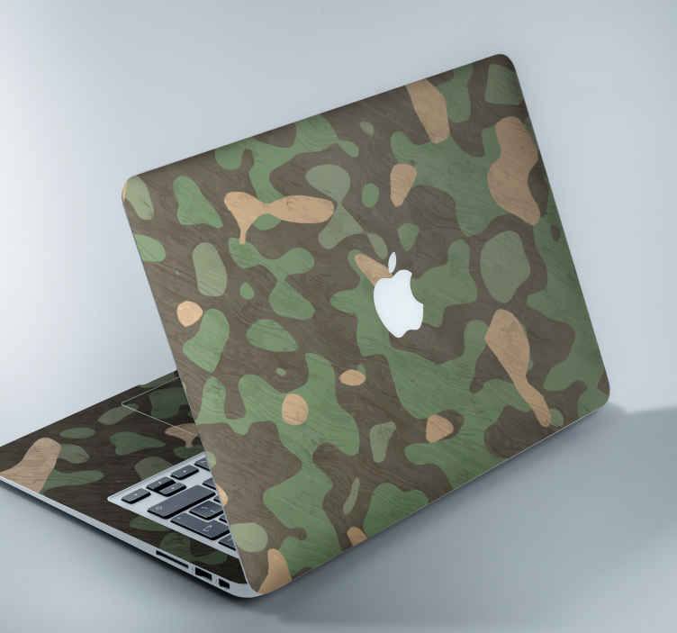 Vinilo para computadora camuflaje - TenVinilo