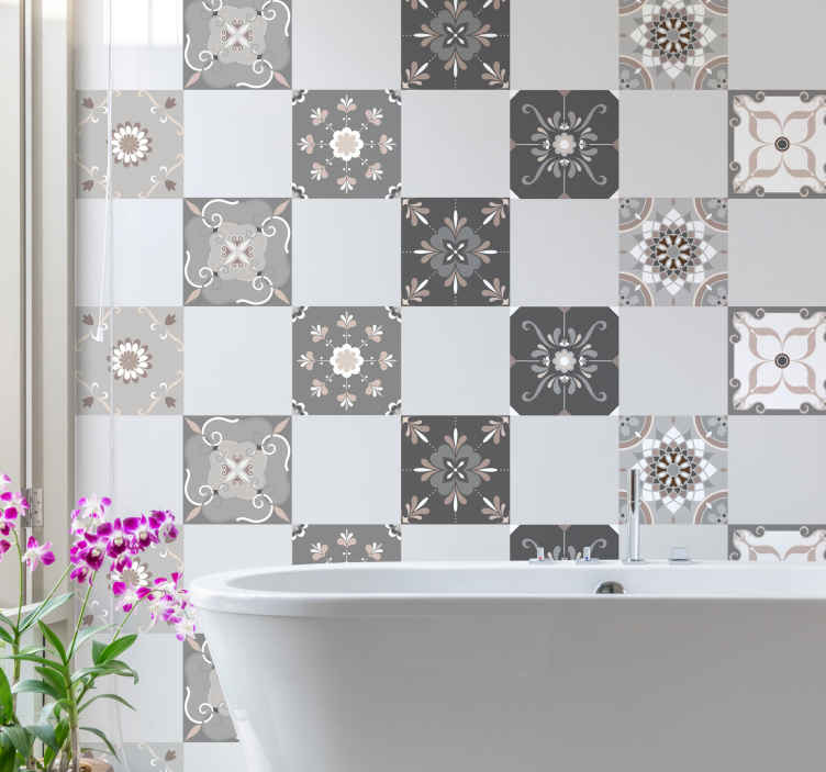 Detector Ondas Eficiente Vinilos azulejos baño originales y lavables - TenVinilo