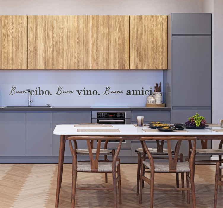 Adesivo per cucina con frase - TenStickers