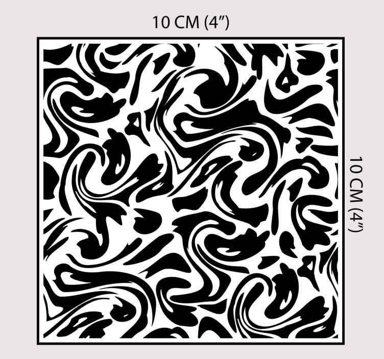 Modern Fluid design tile sticker - TenStickers