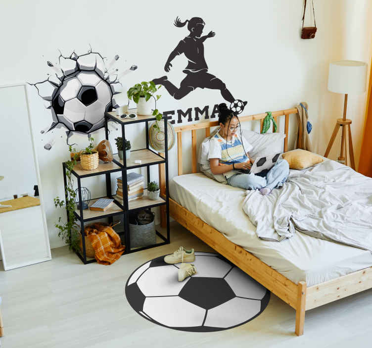 Stickers football, pour décorer chambre d'ados - TenStickers