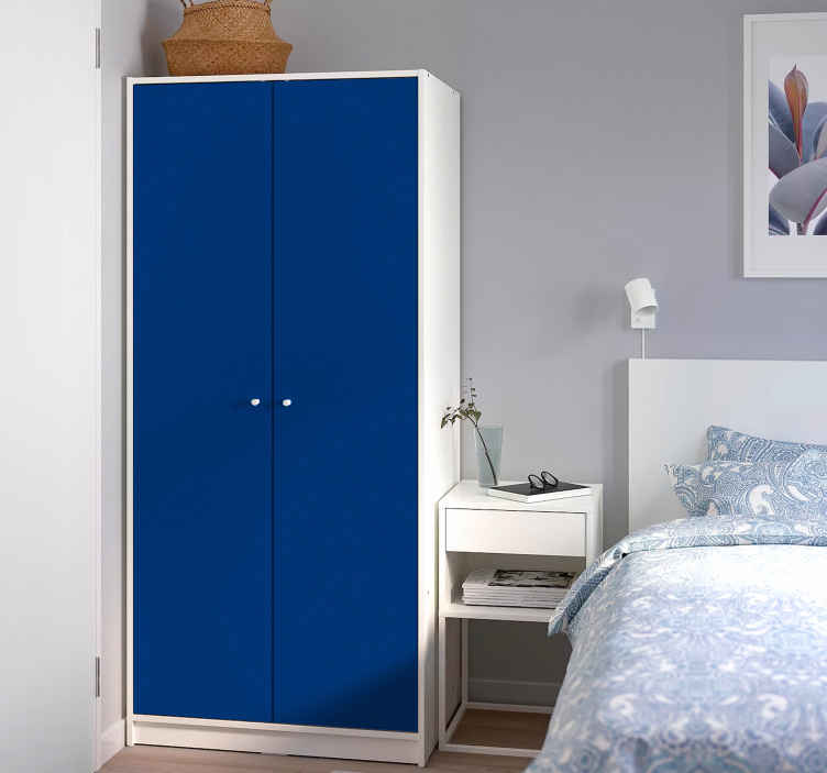Adhésif meuble couleur bleu foncé - TenStickers