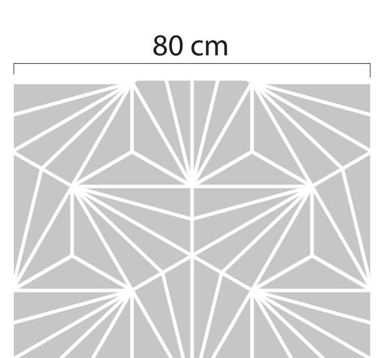 Geometrisch translucide raamsticker - TenStickers