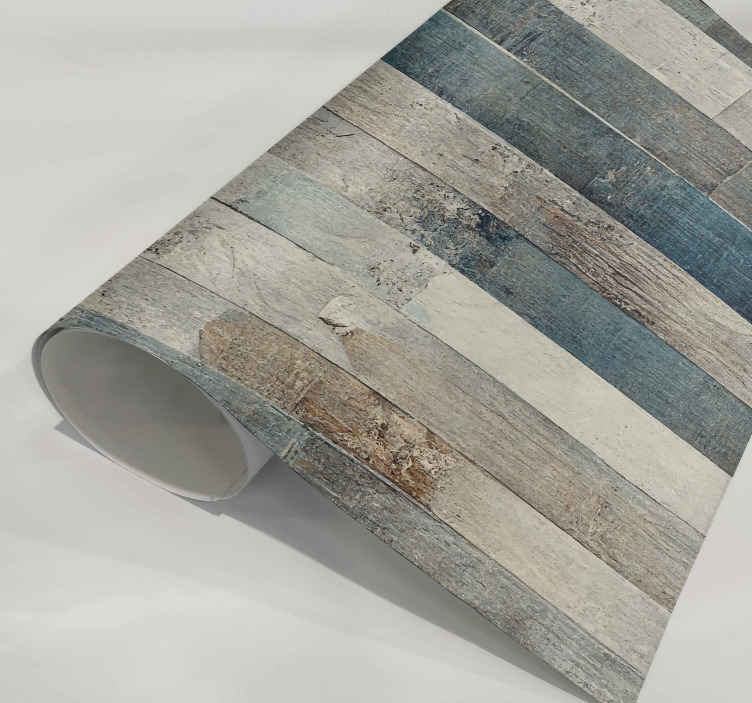 Aged Wood Blue Tones furniture decal - TenStickers