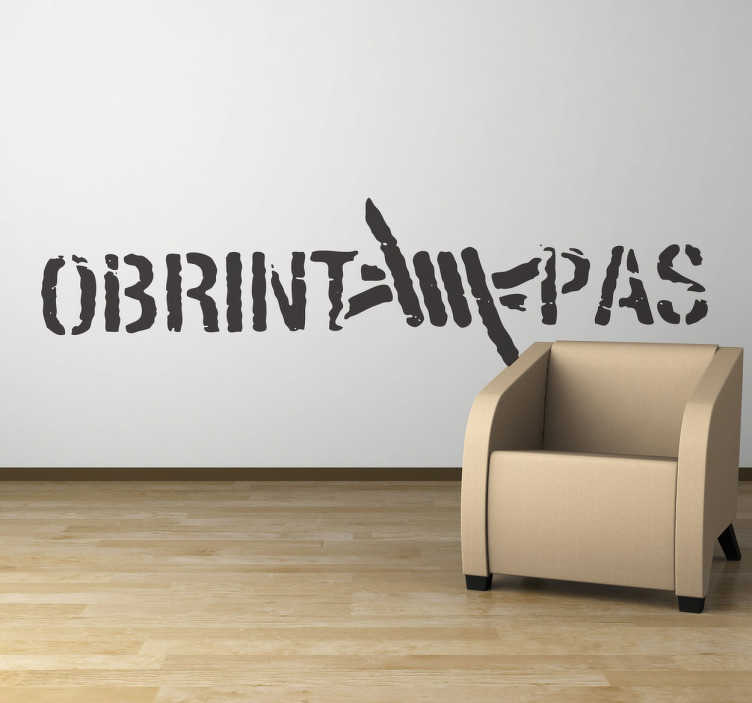 Vinilo decorativo Obrint pas - TenVinilo