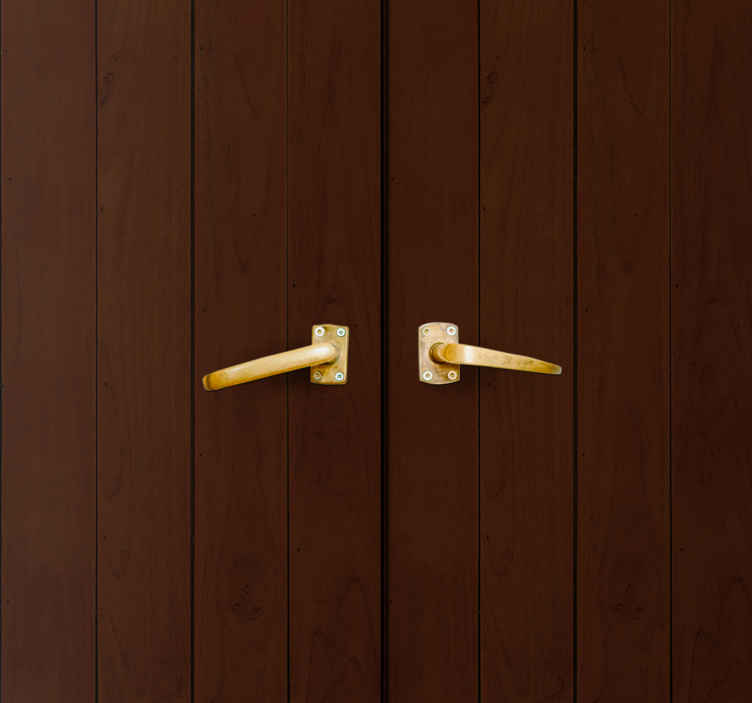Classic Wooden door sticker - TenStickers