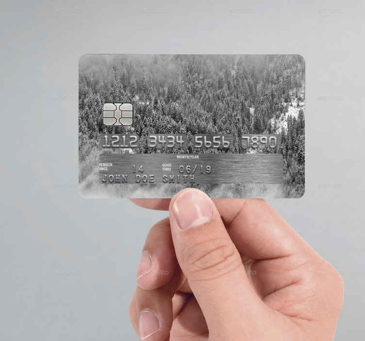 Vinilo tarjeta de crédito forest - stickers