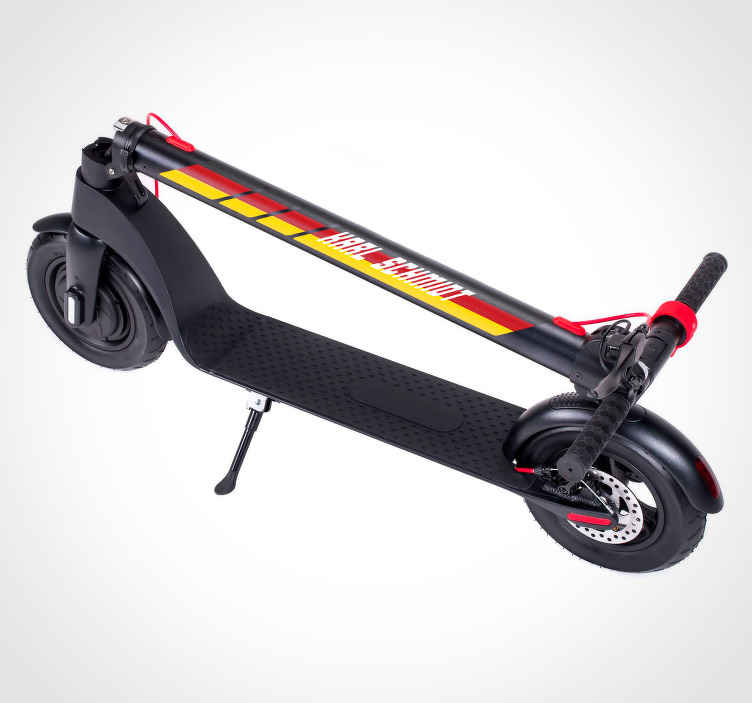 Aufkleber für scooter Flagge Deutschland - TenStickers