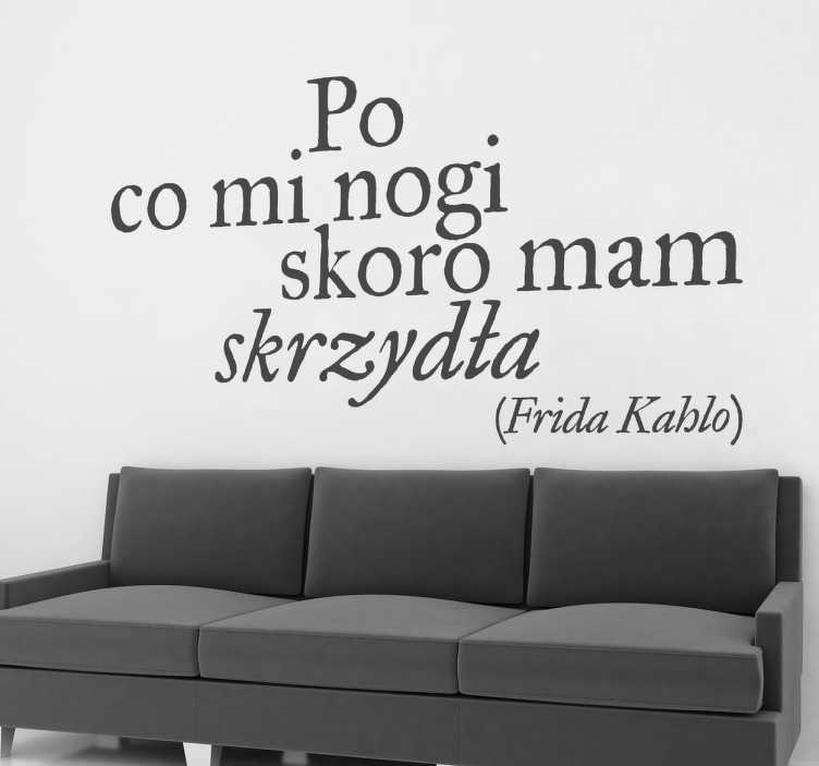 vinilo decorativo frase frida kahlo PL wall stickers quotes - TenStickers