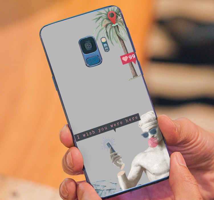 Citation D Amour J Aimerais Que Tu Sois Ici Stickers Samsung Tenstickers