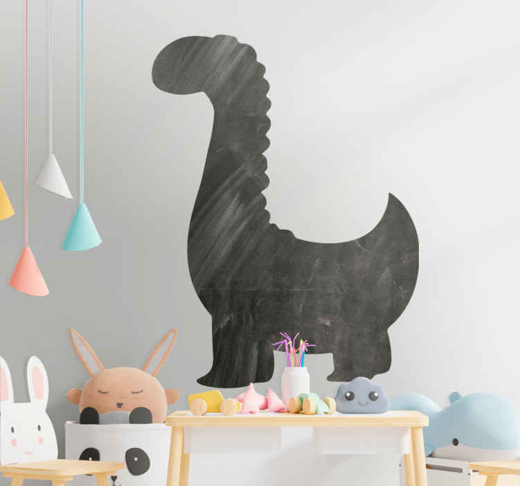 Stickers Ardoise Petit dino mignon - TenStickers