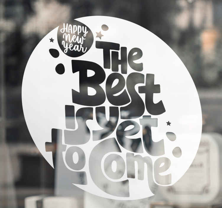 Shop window sticker new year motivation - TenStickers