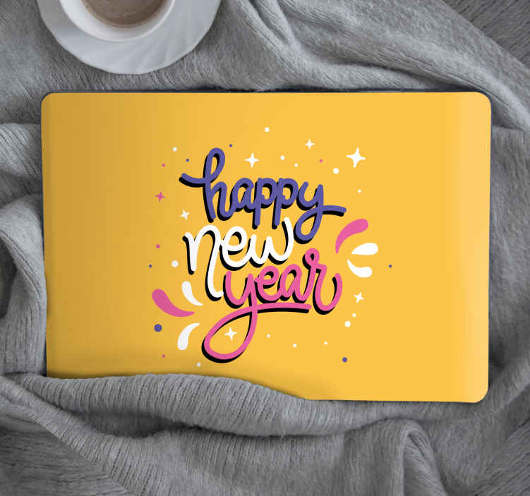 Adesivo pc Divertente cartone animato capodanno