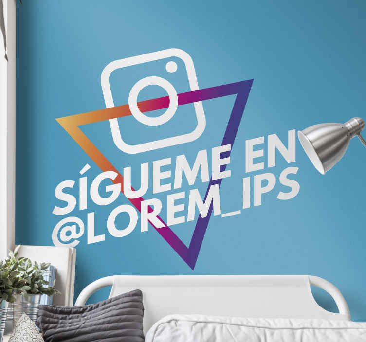 Vinilo para negocio sígueme en instagram - TenVinilo