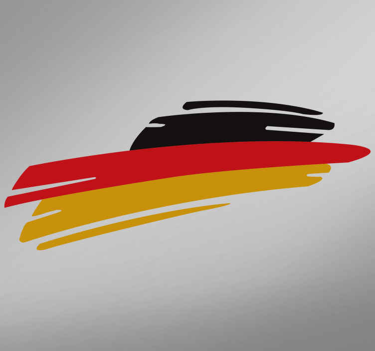 Autoaufkleber Deutschland Flagge Tenstickers