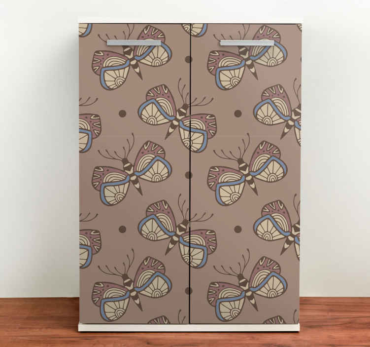 Furniture sticker butterfly print cover - TenStickers