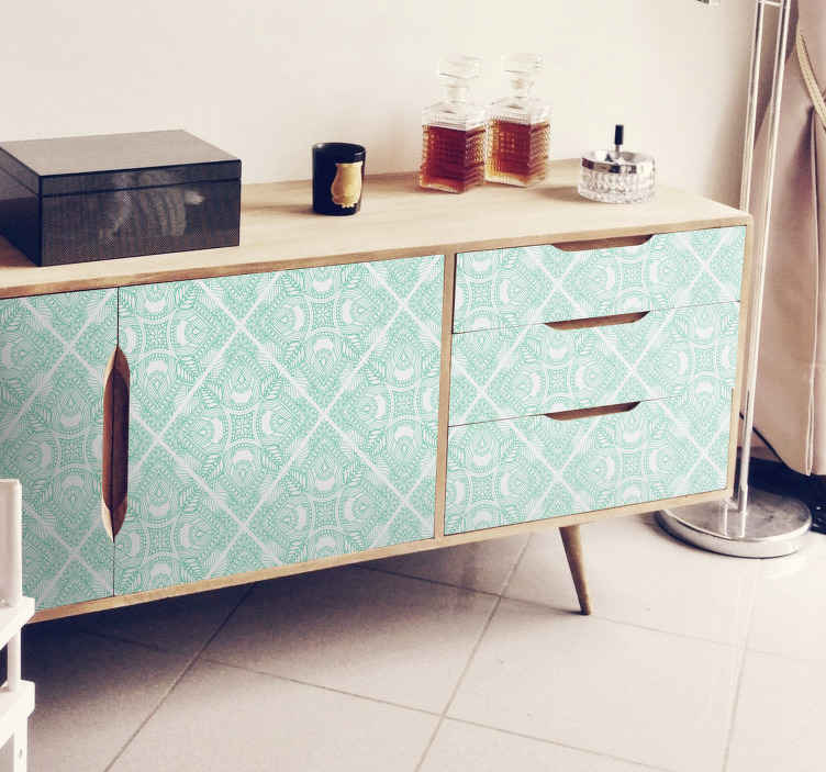 Carta adesiva per mobile tessera ornamentale - TenStickers