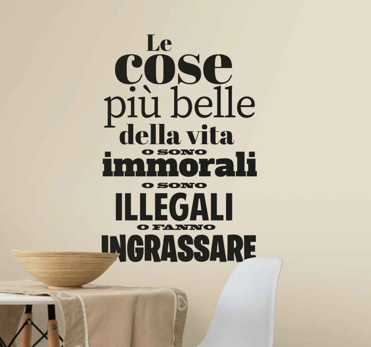 Adesivo per pavimento Divertente citazione phare in colore nero