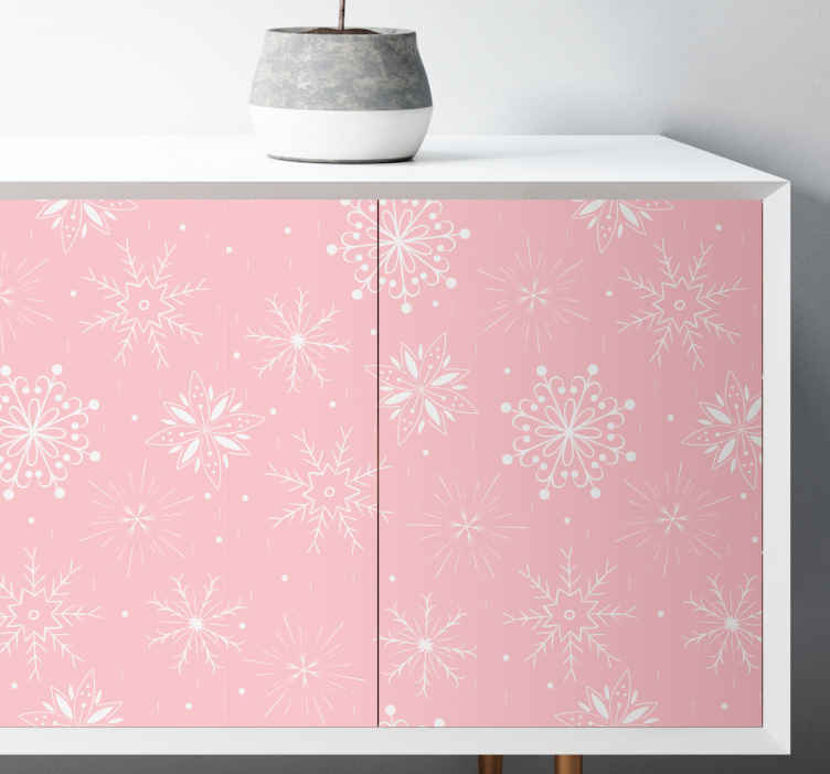 Christmas sticker snowflake pattern - TenStickers