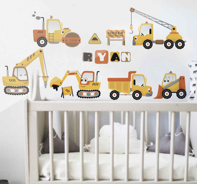 Digger Set toy decal - TenStickers