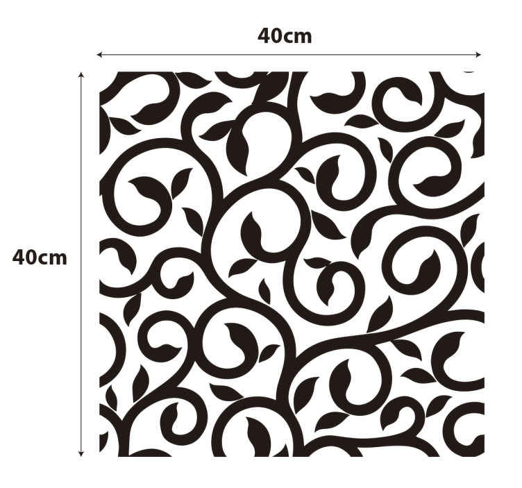 Climbing plant ornament window sticker - TenStickers