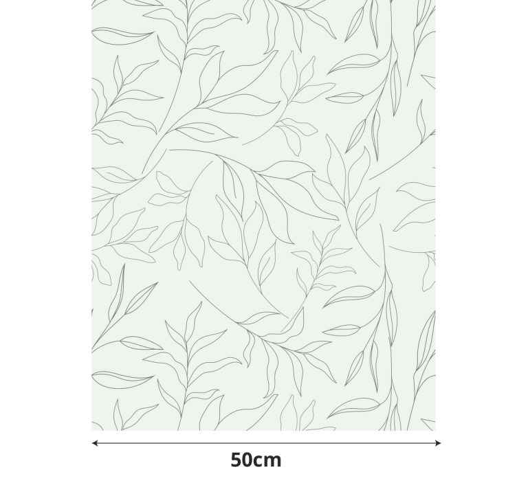 Adhesivo para cristal ventana estampado hojas - TenVinilo