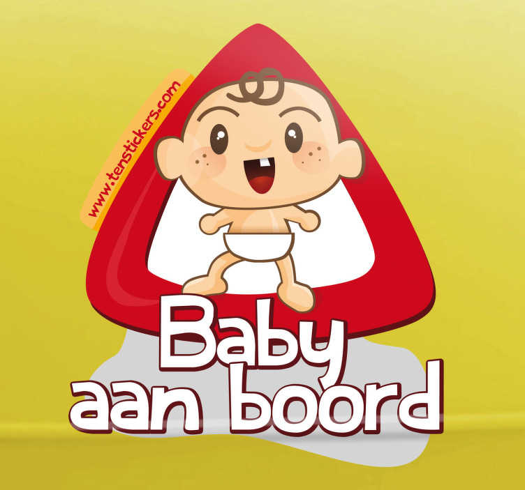 Sticker baby aan boord - TenStickers