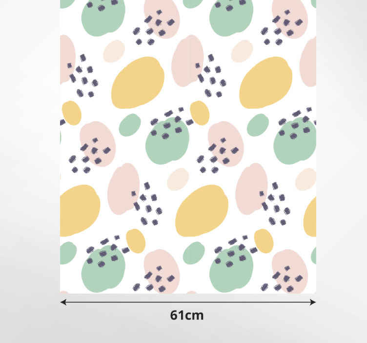 Pastel duvar sanatı formları mobilya vinil çıkartması - TenStickers