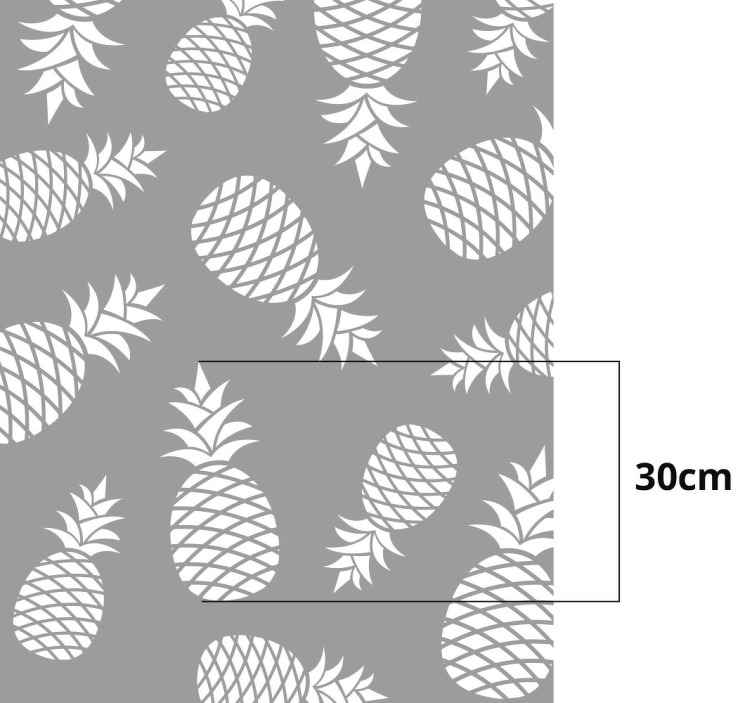 Pineapple Translucent Sticker - TenStickers