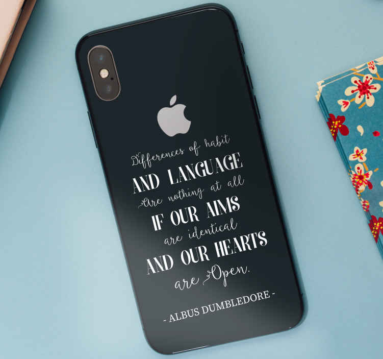 Autocollant Iphone Citation D Amour Dumbledore Tenstickers