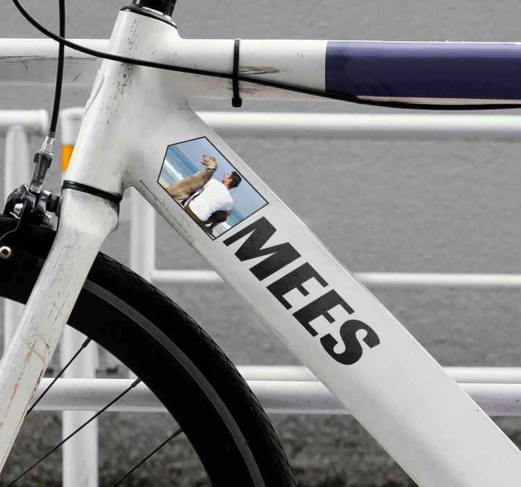 Fietsstickers Aanpasbare afbeelding - TenStickers