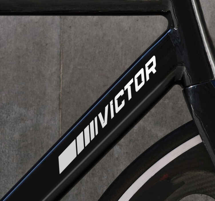 Sporty style bike sticker - TenStickers
