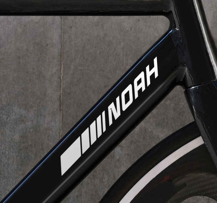 Sporty style bike sticker - TenStickers