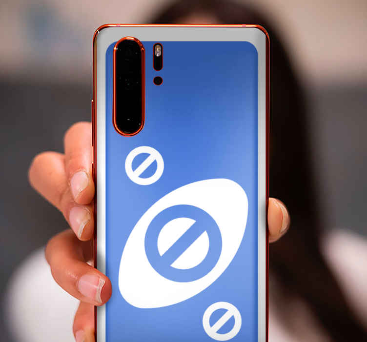 Arrêt de carte uno avec stickers huawei de couleur bleue - TenStickers