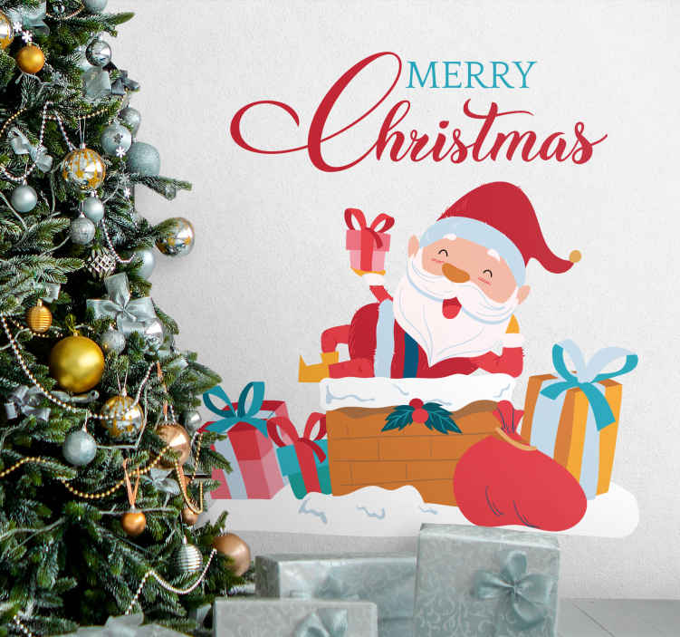 Autocolantes decorativos de Natal Papai noel ho - TenStickers