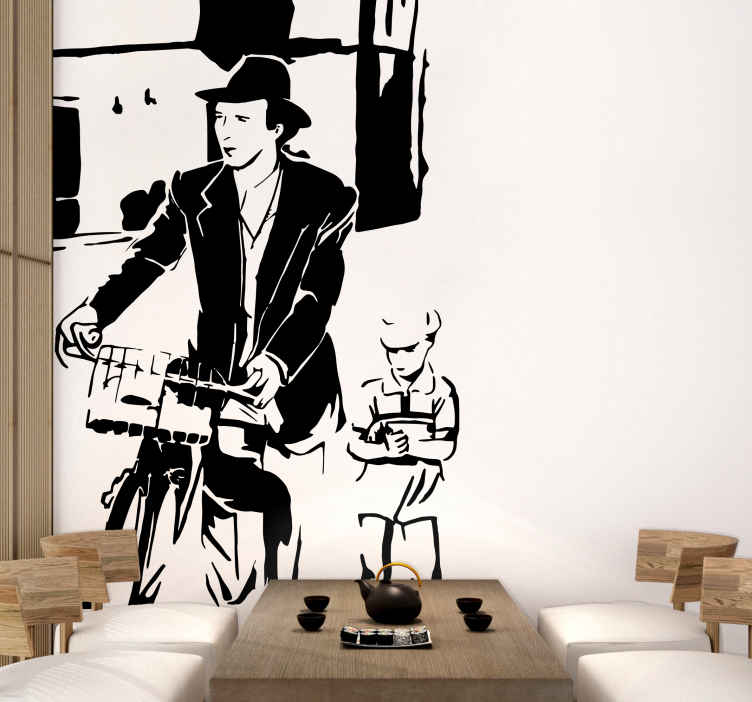 Vinilo para pared La vida es un hermoso diseño con personajes
