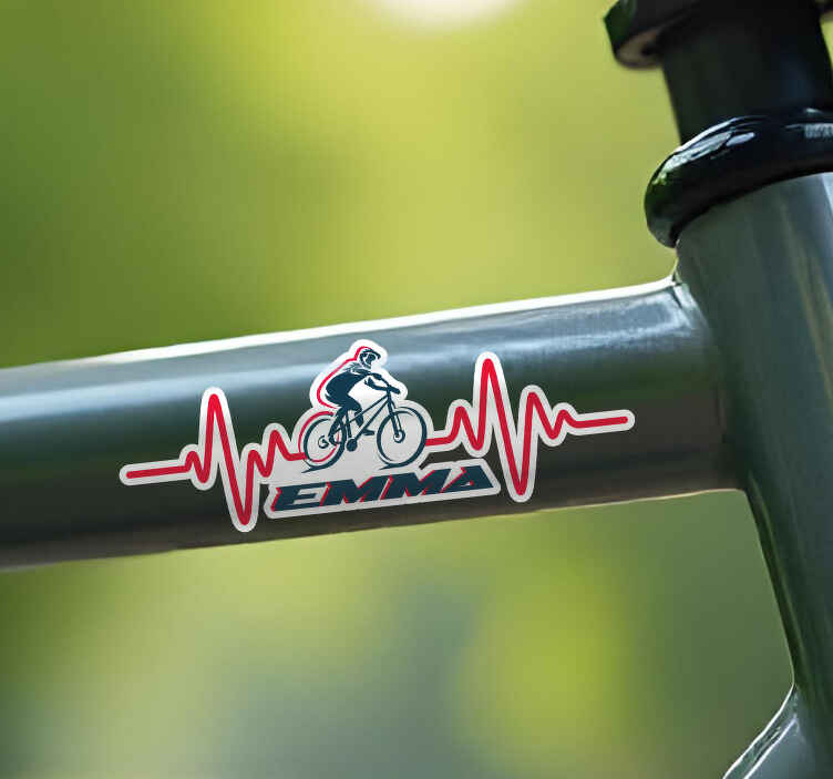 Calca para bicicleta latido del corazón - TenVinilo