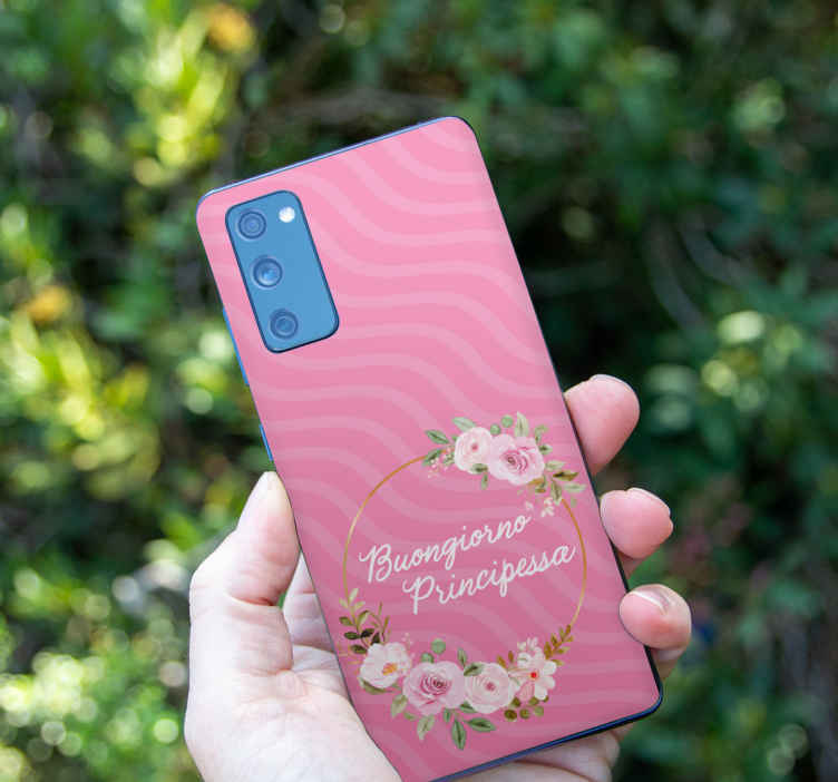 Adesivo Samsung Buongiorno principessa film design