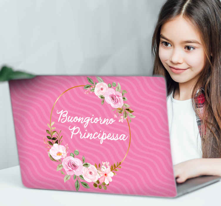 Adesivo pc Buongiorno principessa film design