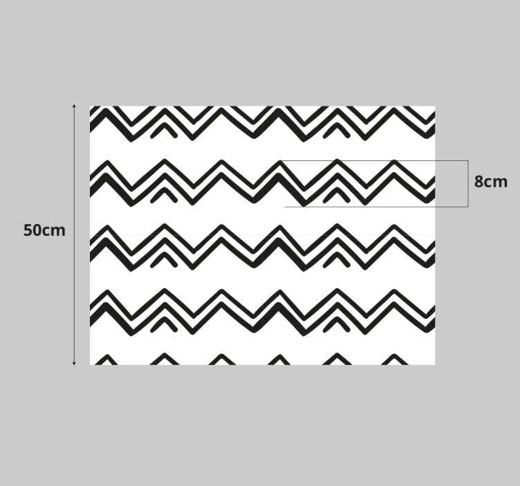 Chevron Motif Accent furniture sticker - TenStickers