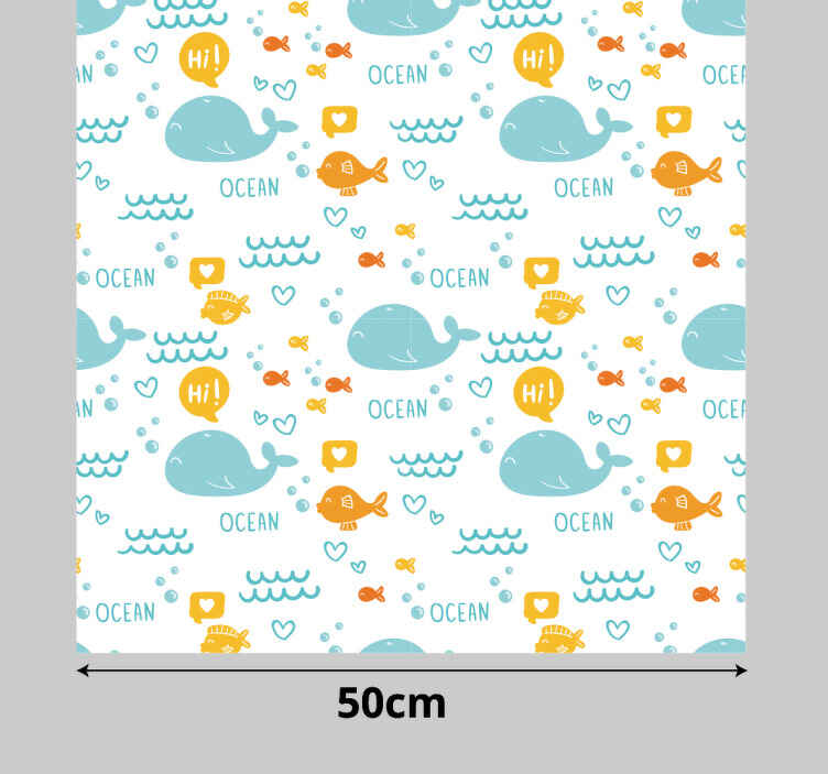 Colorful and happy ocean  furniture sticker - TenStickers