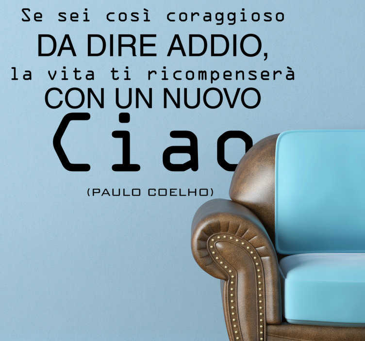 Adesivi frasi di Paulo Coelho - TenStickers