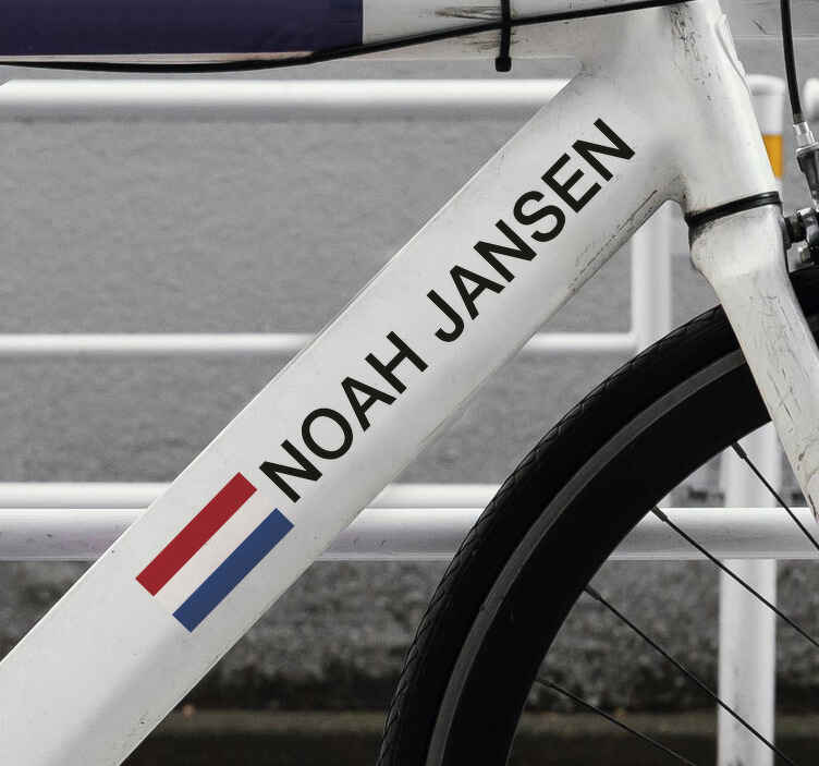Racefiets fiets sticker - TenStickers