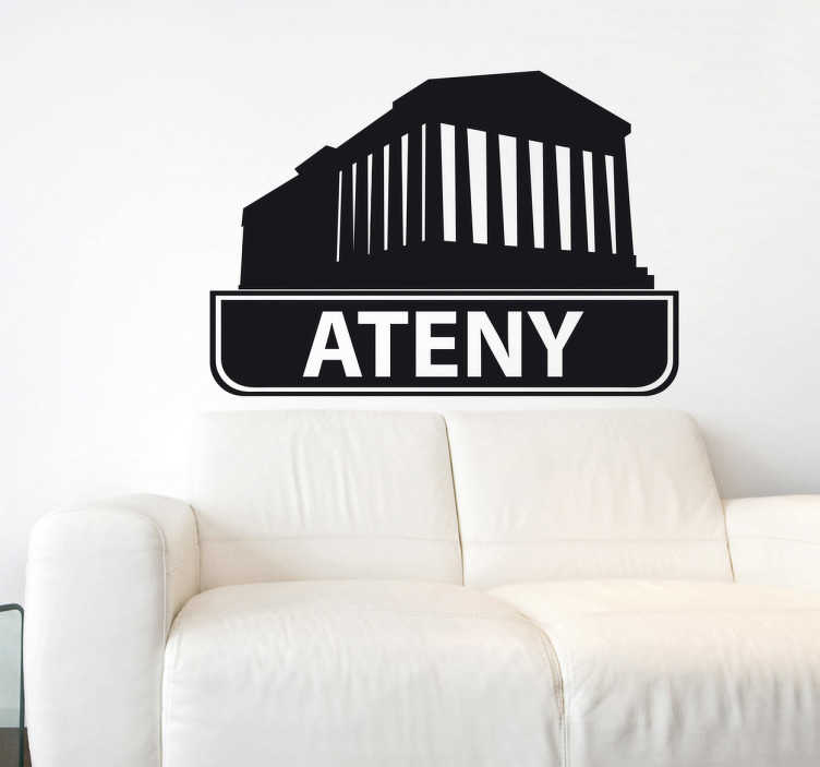 Naklejka dekoracyjna miasta Ateny - TenStickers