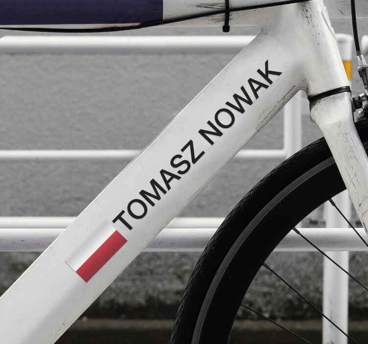 Naklejka na rower rower wyścigowy - TenStickers