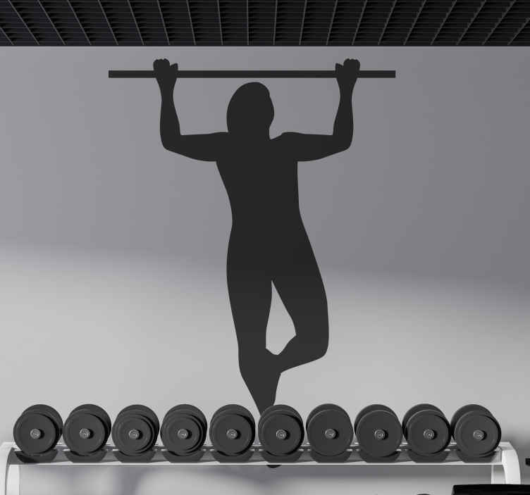 Muursticker voetbal athletic bar hang - TenStickers