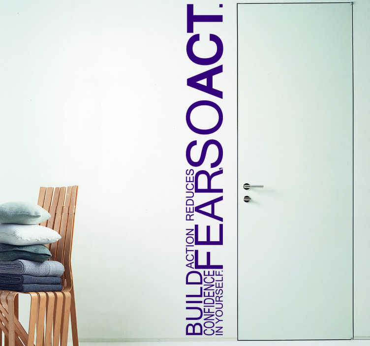 Sticker texte build confidence