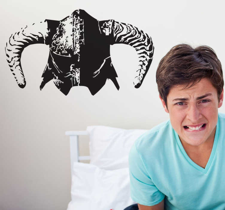Sticker casque Skyrim